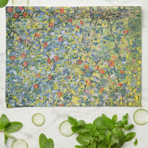 Linge De Cuisine Pommier par Gustav Klimt, Art Nouveau Vintage