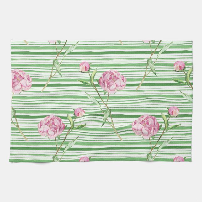 Linge De Cuisine poney aquarelle (Horizontal)