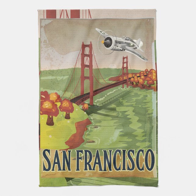 Linge De Cuisine Pont Golden Gate de San Francisco (Vertical)