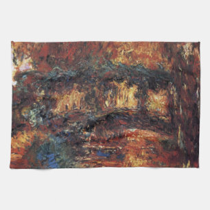 Linge De Cuisine Pont japonais par Claude Monet, Beaux-Arts Vintage