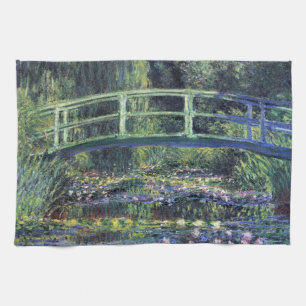 Linge De Cuisine Pont sur le bassin aux nymphéas par Claude Monet