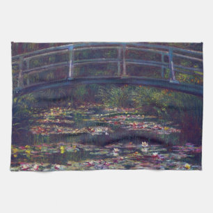 Linge De Cuisine Pont sur le bassin aux nymphéas par Claude Monet