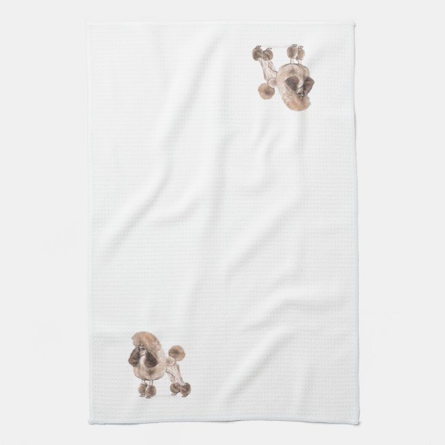 Linge De Cuisine Poodle — Afficher le manteau (Vertical)