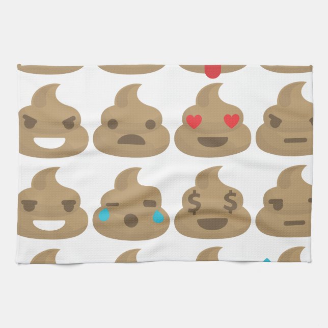 Linge De Cuisine poop emojis (Horizontal)