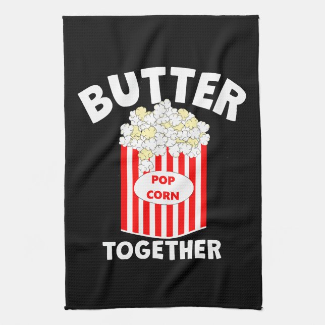 Linge De Cuisine Popcorn de film BUTTER Together (Vertical)