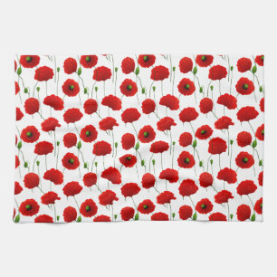 Linge De Cuisine Poppies