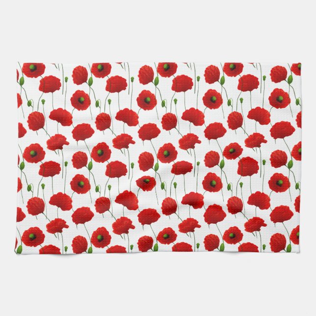 Linge De Cuisine Poppies (Horizontal)