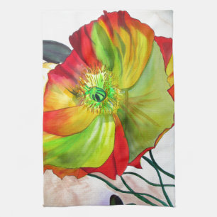 Linge De Cuisine Poppy Art macro poppy