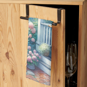 Linge De Cuisine Porche de cottage Lune près de la mer