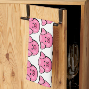 Linge De Cuisine Porcs roses mignons
