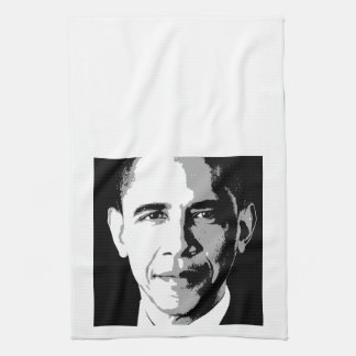 LINGE DE CUISINE PORTRAIT CARRÉ DE BARACK OBAMA - .PNG