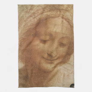 Linge De Cuisine Portrait de sainte Anne, étude de Léonard de Vinci