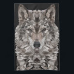 Linge De Cuisine Portrait géométrique du loup gris<br><div class="desc">Ce loup géométrique saisissant, rendu dans des nuances de gris gras, capture l'essence indomptée d'un alpha, un loup solitaire qui ose défier le monde. Avec des yeux percés et des lignes angulaires, elle est à la fois un symbole de loyauté envers sa meute et un avertissement féroce aux étrangers. Ce...</div>