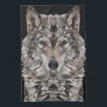 Linge De Cuisine Portrait géométrique du loup gris<br><div class="desc">Ce loup géométrique saisissant, rendu dans des nuances de gris gras, capture l'essence indomptée d'un alpha, un loup solitaire qui ose défier le monde. Avec des yeux percés et des lignes angulaires, elle est à la fois un symbole de loyauté envers sa meute et un avertissement féroce aux étrangers. Ce...</div>