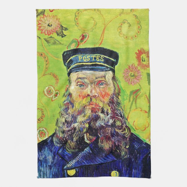 Linge De Cuisine Portrait Postman Joseph Roulin Vincent van Gogh (Vertical)
