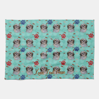 Linge De Cuisine Portrait Shih Tzu