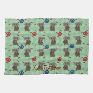 Linge De Cuisine Portrait Weimaraner