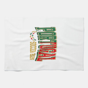 Linge De Cuisine Portugal Football 2026 Football Gras Pays Typograp