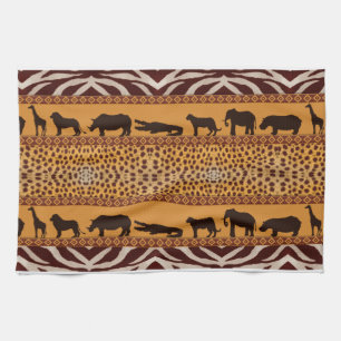 Linge De Cuisine Poster de animal Motif Tribal Africain moderne
