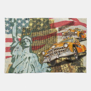 Linge De Cuisine Poster de voyage new-yorkais vintage.