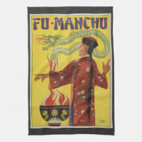 Poster magique vintage, Magicien Fu-Manchu