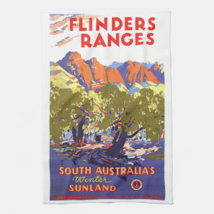 Linge De Cuisine Poster Vintage voyage Flinders Ranges Australie