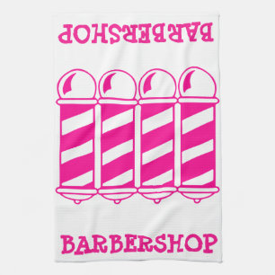 Linge De Cuisine Poteaux en coiffure rose