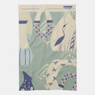 Linge De Cuisine Poterie paisible inspirée par l'Asie, Pélican