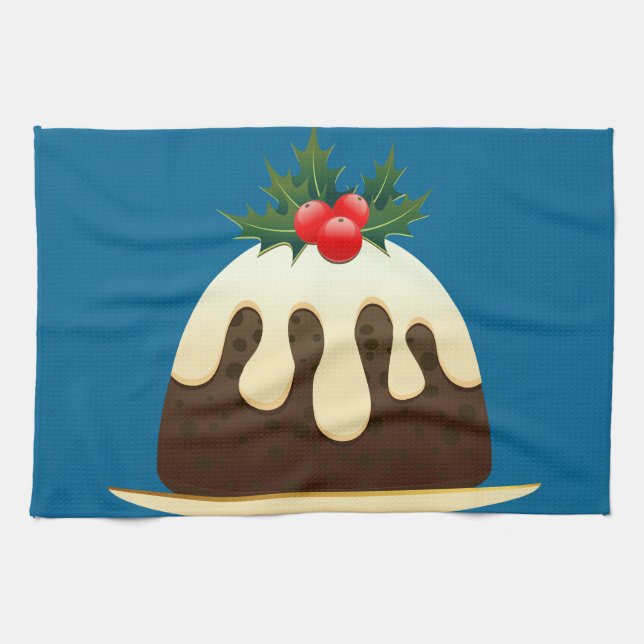Linge De Cuisine pouding de noël (Horizontal)