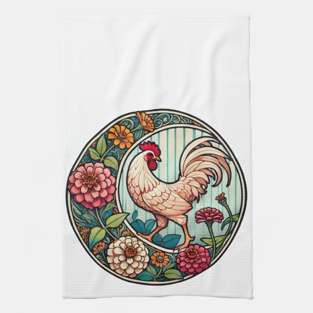 Linge De Cuisine Poulet vintage (Vertical)