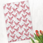 Linge De Cuisine Poulets<br><div class="desc">Un motif de poule rouge amusant pour les amateurs de volaille. Art original de Nic Squirrell.</div>