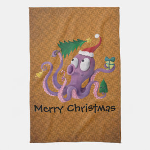 Linge De Cuisine Poulpe de Noël
