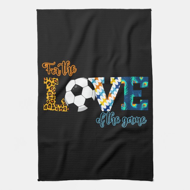 Linge De Cuisine Pour L'Amour Du Jeu Soccer Maman Leopard (Vertical)