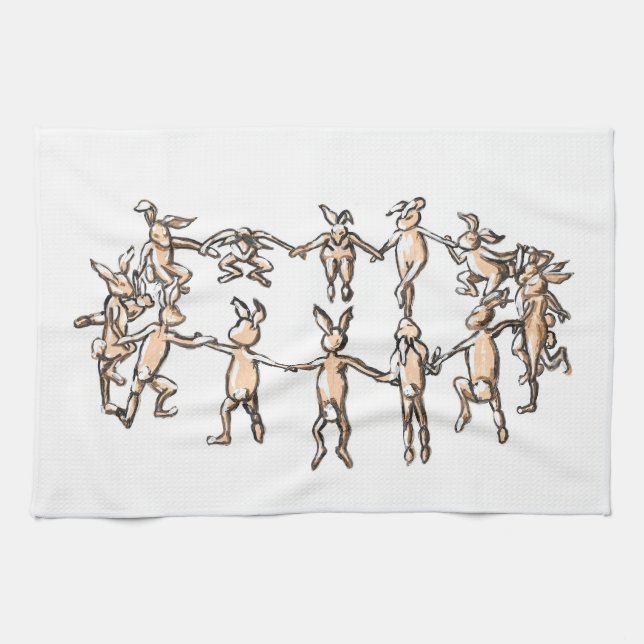 linge de cuisine pour lapins dansants (Horizontal)