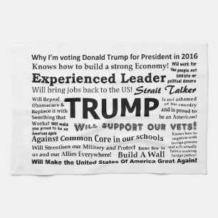 Linge De Cuisine Pourquoi je vote pour Donald Trump