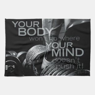 Linge De Cuisine Pousser votre esprit et votre corps - Motivation d