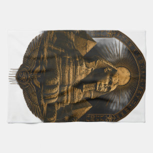 Linge De Cuisine Pouvoir Tranquille Grande conception de Sphinx d