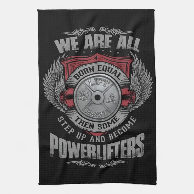 Linge De Cuisine Powerlifting - STEP UP Barbell Plate - Gym (Vertical)