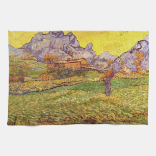 Linge De Cuisine Prairie dans les montagnes par Vincent van Gogh