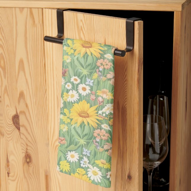 Linge De Cuisine Prairie de campagne (Pliage en tiers)