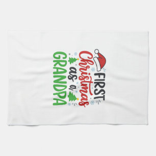 Linge De Cuisine Premier Noël Grand-père Chapeau de Père Noël
