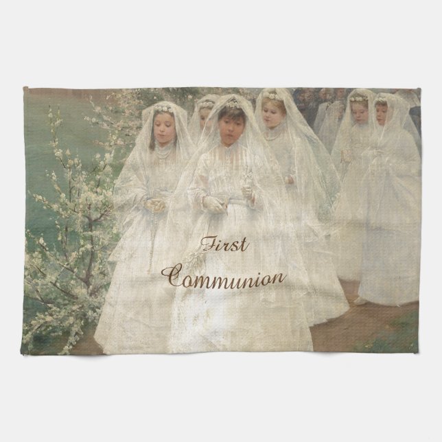 Linge De Cuisine Première communion (Horizontal)