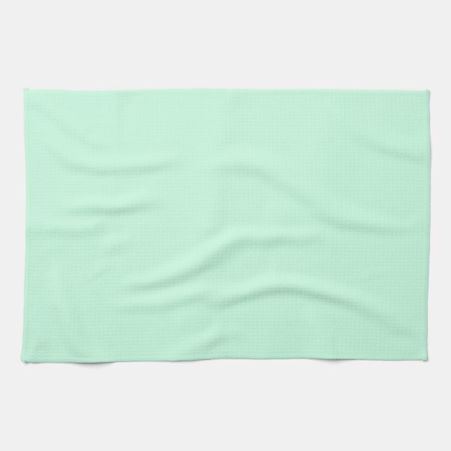 Linge De Cuisine préppy couleur printemps pastel de mer vert menthe (Horizontal)