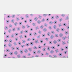 Linge De Cuisine Preppy violet bleu Hippie Motif