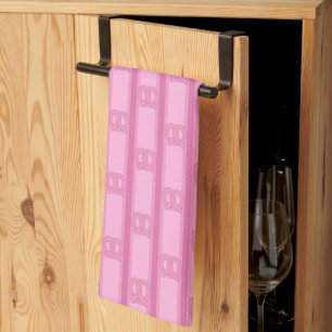 Linge De Cuisine Pretzel rose amusant et fantaisiste