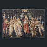 Linge De Cuisine Primavera, Allégorie du Printemps par Sandro Botti<br><div class="desc">Primavera ou Allégorie du printemps c. 1482 par Sandro Botticelli (1444-1510) est une peinture naturelle vintage de la mythologie de l'art de la Renaissance qui présente un groupe de figures mythologiques dans une forêt ou un jardin. Allégué pour la croissance luxuriante de la saison du printemps. Il y a six...</div>