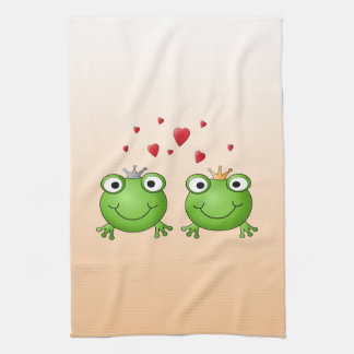 Linge De Cuisine Prince de grenouille et princesse de grenouille,