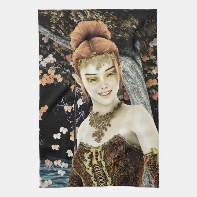 Linge De Cuisine Princesse d'automne (Vertical)