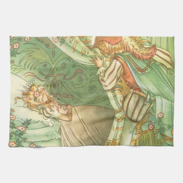 Linge De Cuisine Princesse de la Belle au Bois Dormant, Conte de Fé (Horizontal)