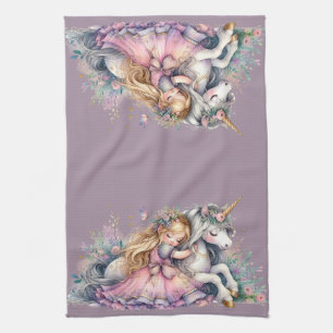 Linge De Cuisine Princesse Licorne Pastel Conte de Fée Fantaisie La